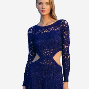 Alnich Navy Evening Dress
