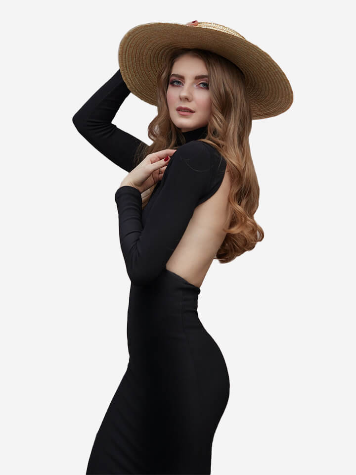 Eterna Black Long Dress