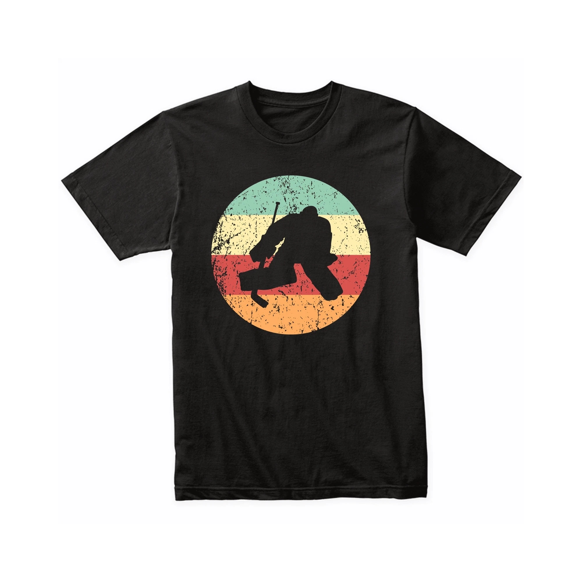 Vintage Retro Hockey Goalie Tee